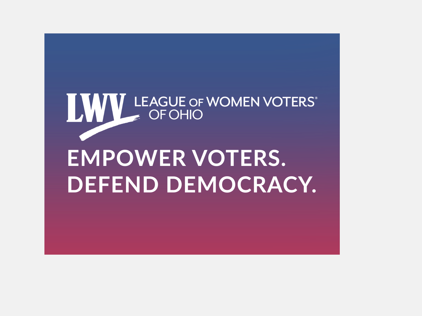 League of Women Voters of Ohio logo