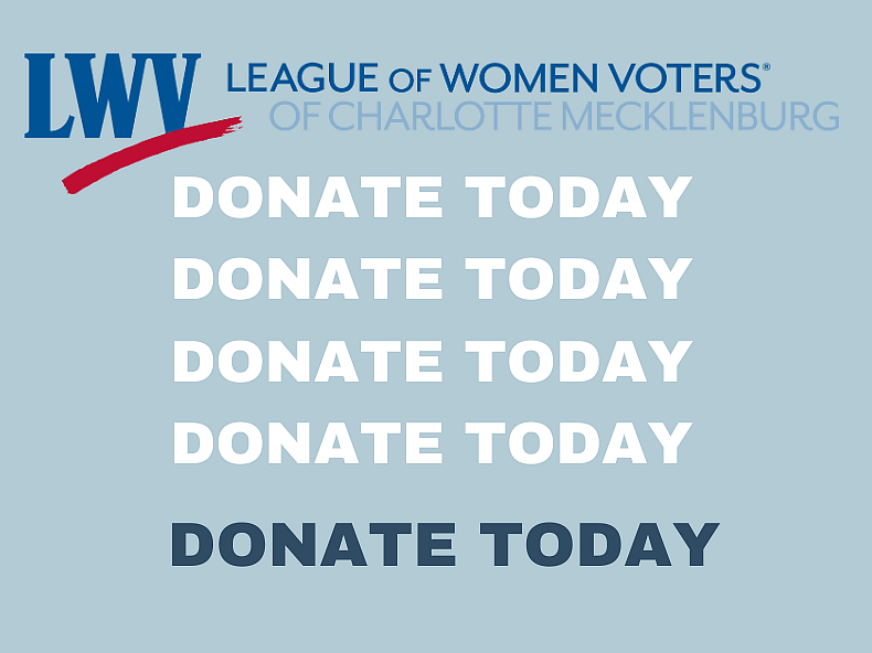 Support the LWV of Charlotte Mecklenburg action