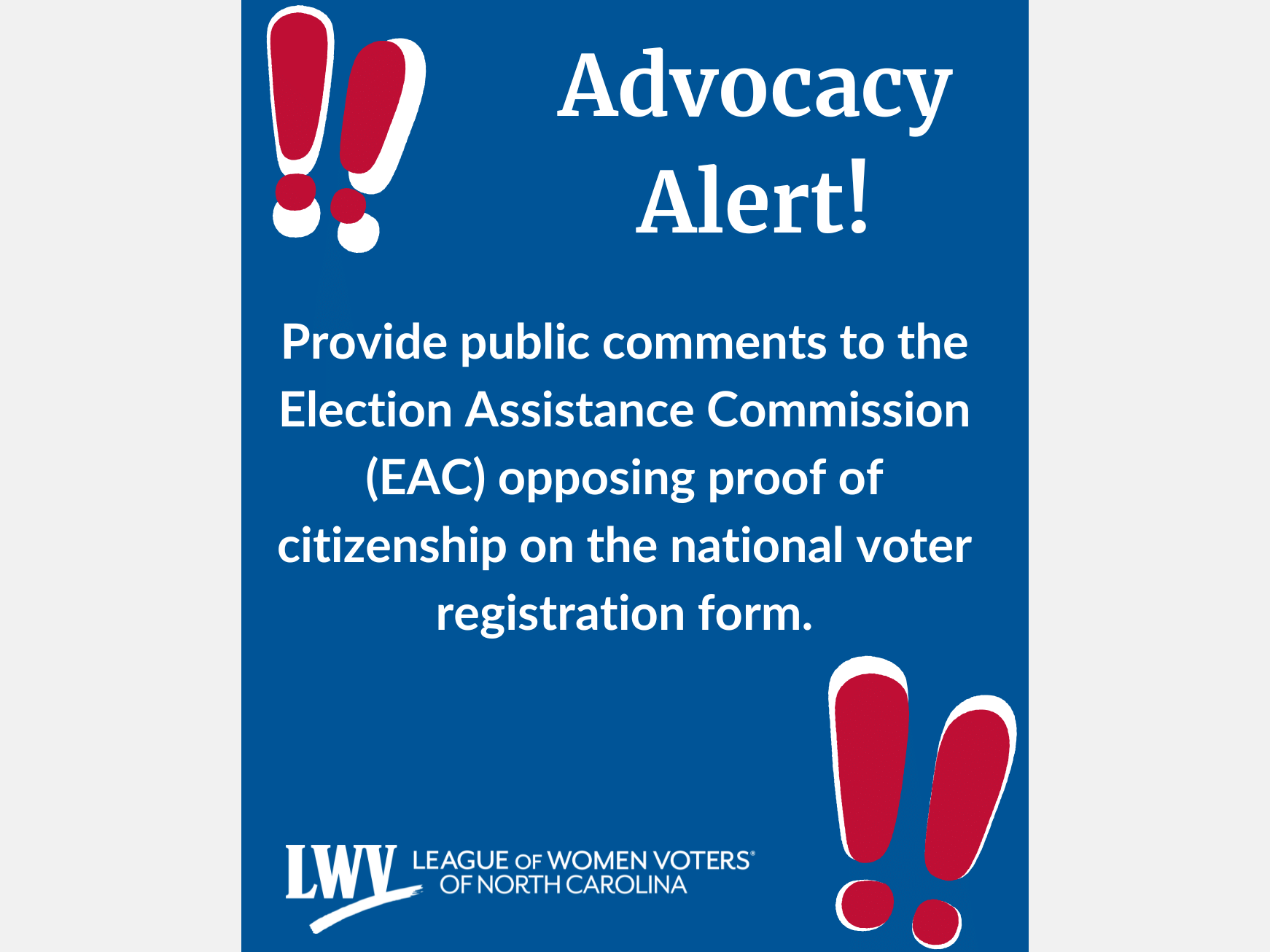 Protect Voting Rights! Comments due by Oct. 20! action