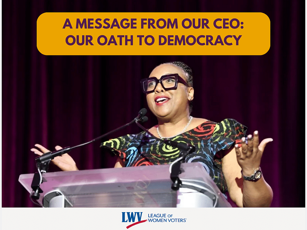 A Message from our CEO about Our Oath to Democracy action